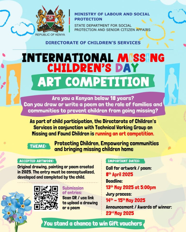 08-13 International Missing Children’s Day Art Competition