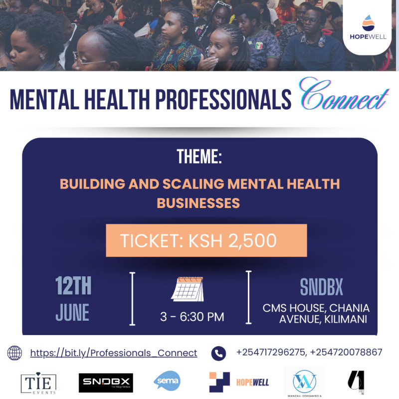 Mental Health Professionals -...  12 June, 2025  3:00 PM - 6:30 PM  CMS-Africa