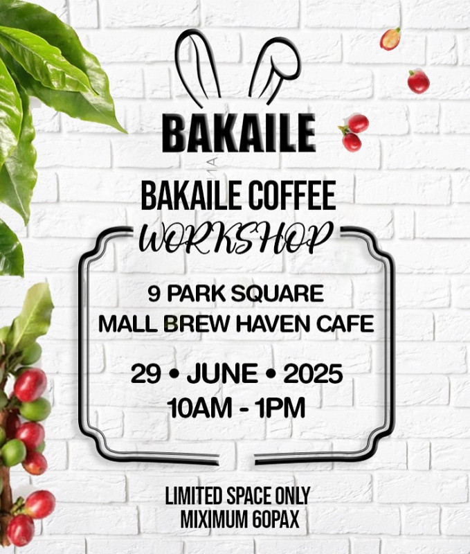 06-29 Bakaile Coffee Workshop at 9 Park Square Mall Brew Haven Cafe