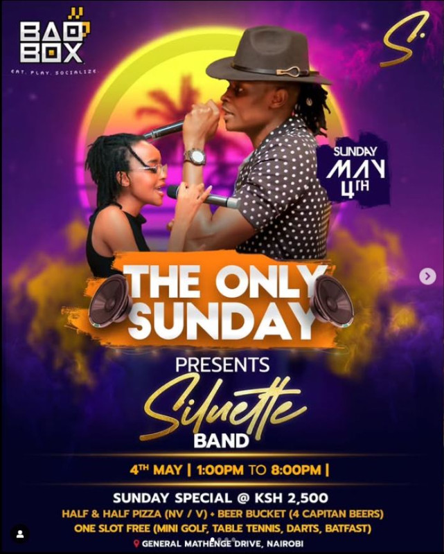 The Only Sunday is BACK and it's hotter than your ex's new fling! at Bao Box, General Mathenge Drive, Nairobi Every Sunday until further notice