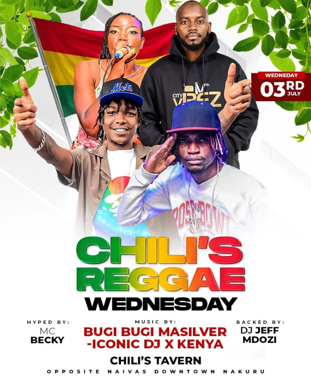 Chili's Reggae Wednesday At Chilis Lounge Nakuru