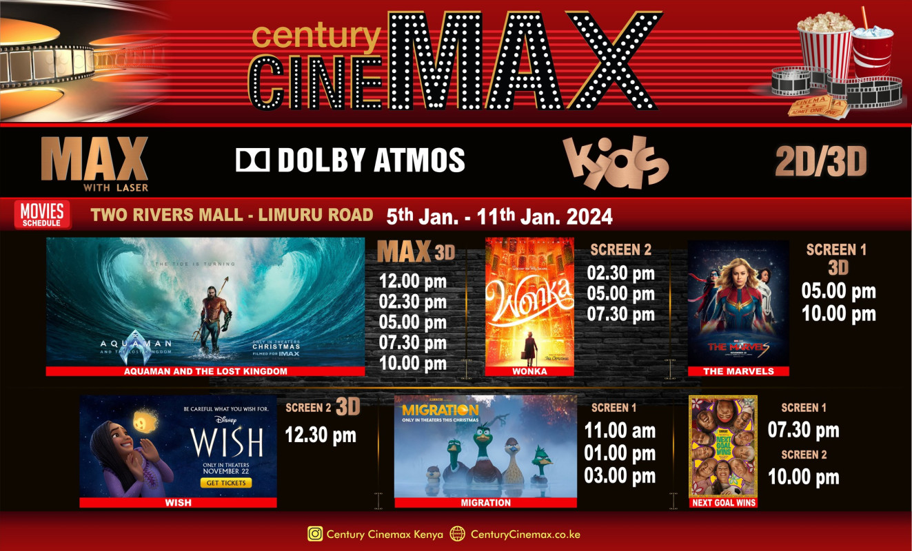 Weekly Movie Schedule Century Cinemax Two Rivers Mall