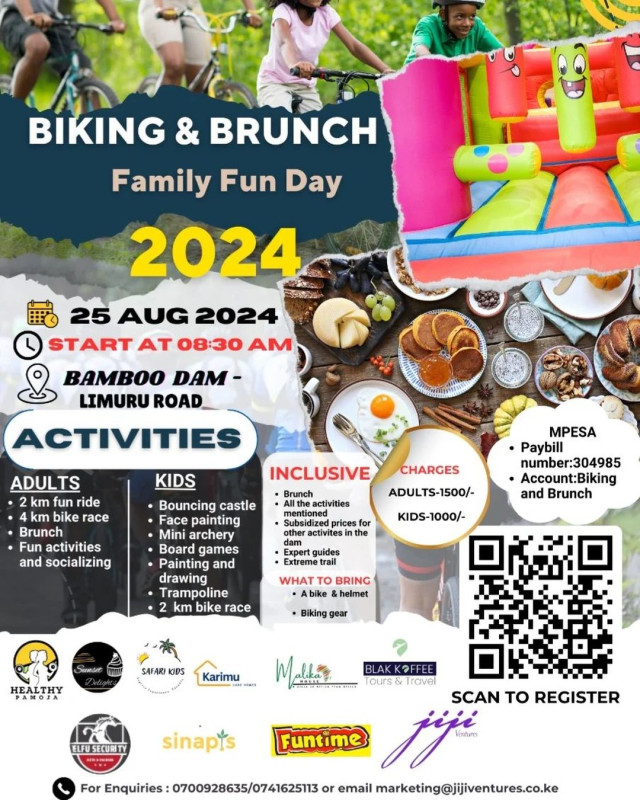 Biking And Brunch Family Fun Day 2024 At Bamboo Dam, Limuru Road