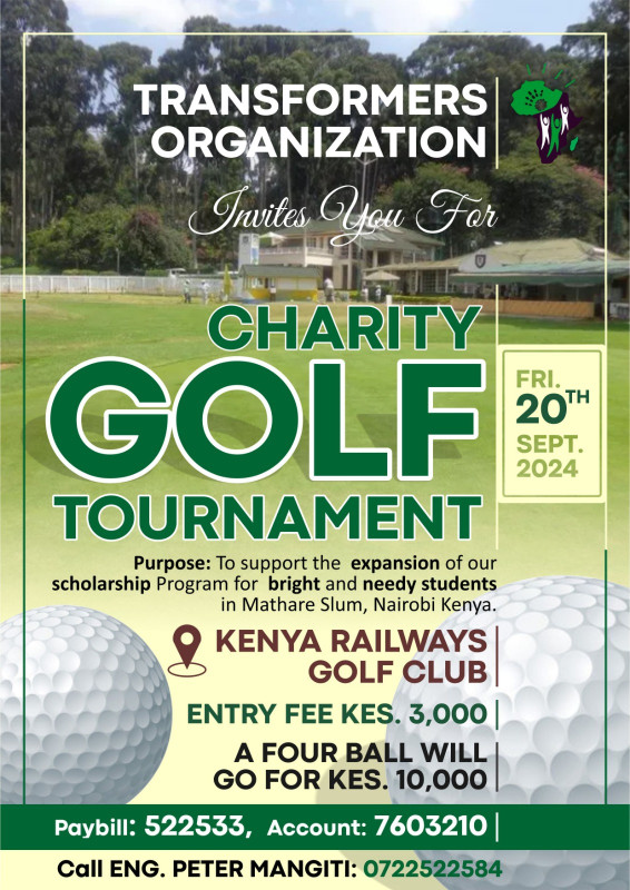 Charity Golf Tournament At Kenya Railway Golf Club