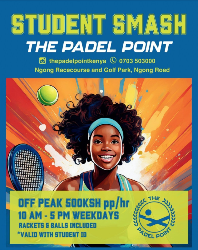 Student Smash The Padel Point Offer At Ngong Racecourse And Golf Park, Ngong Road