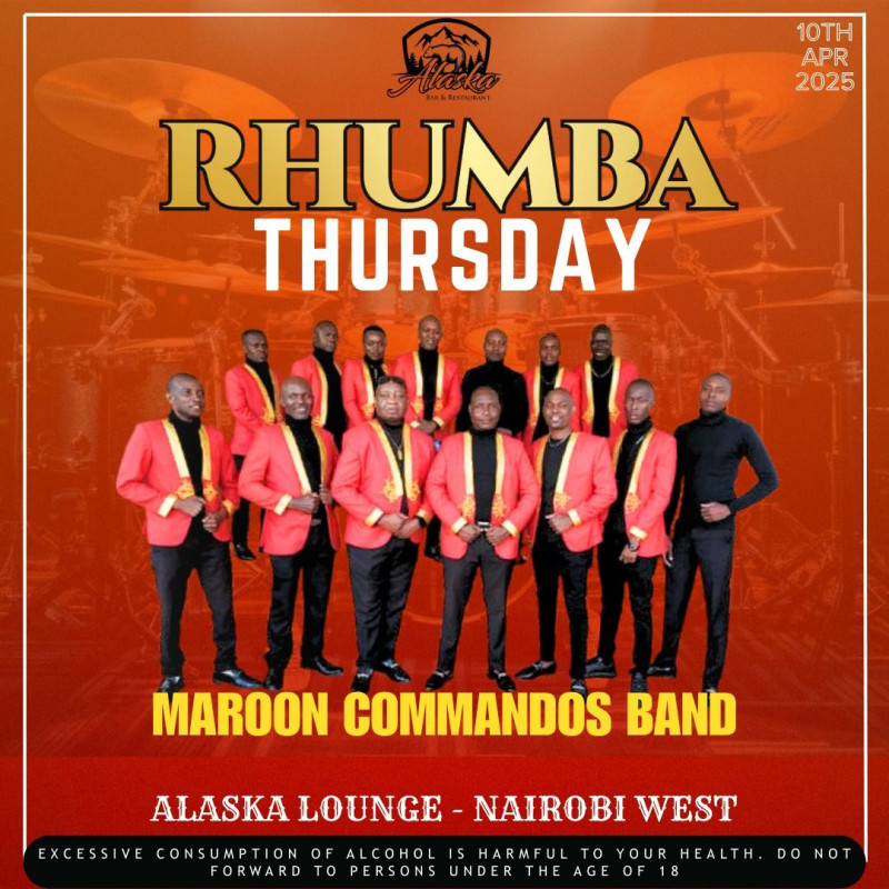Get ready to dance at Rhumba Night with Maroon Commandos