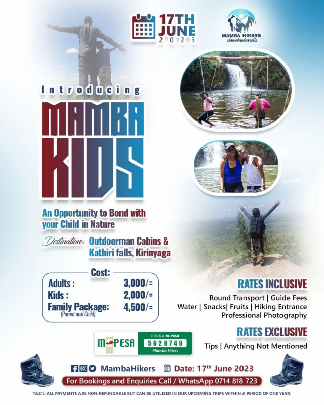 Mamba Kids Outdoorman Cabins & Kathiri Falls Kirinyaga