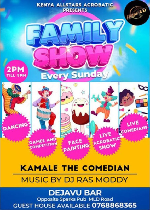 Family Show At Dejavu Bar Malindi Road Mombasa