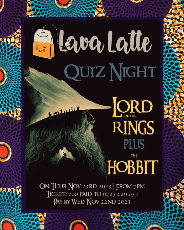 Quiz Night Lord Of The Rings Plus The Hobbit Lava Latte