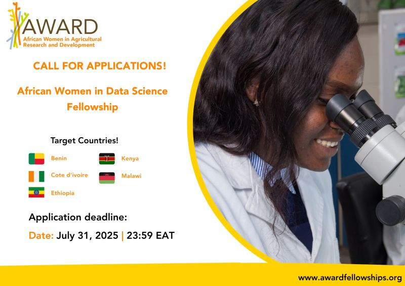 07-31 African Women in Data Science Fellowship Call online