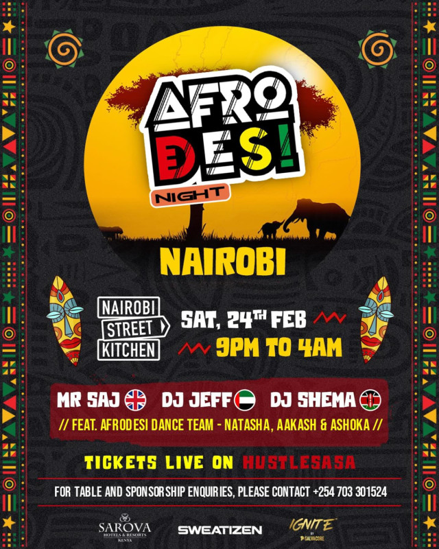 Afrodesi Night Nairobi at Nairobi Street Kitchen Westlands