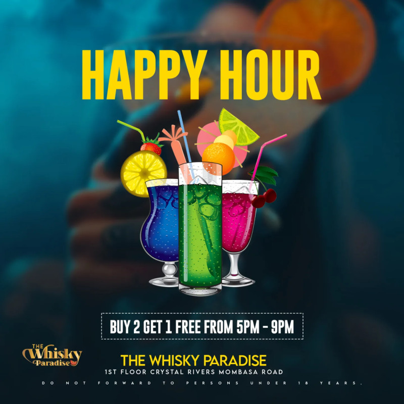 Happy Hour Offer At Whiskey Haven, K Mall Kiambu Road