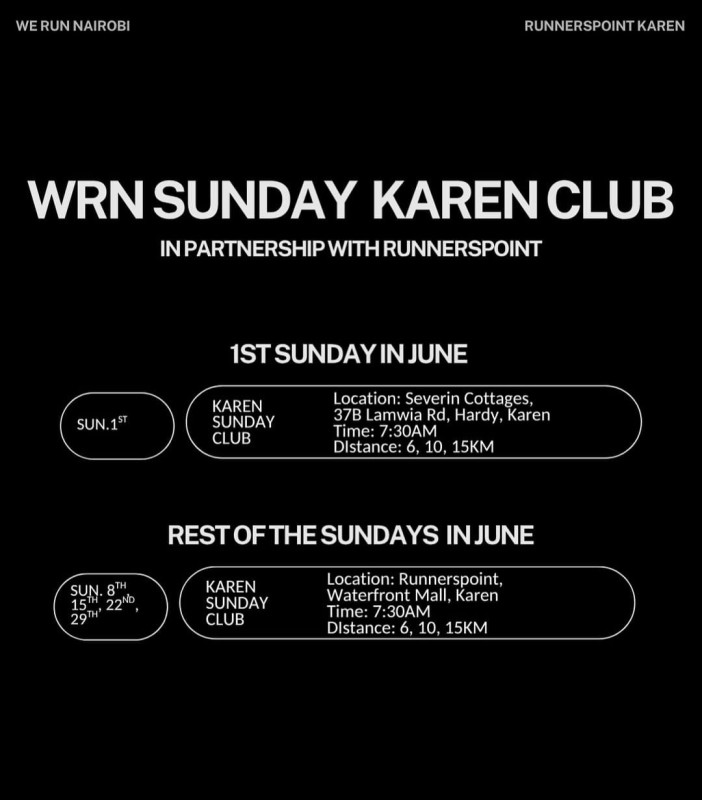 06-01 WeRunNairobi Sunday Karen Club Kicks Off!