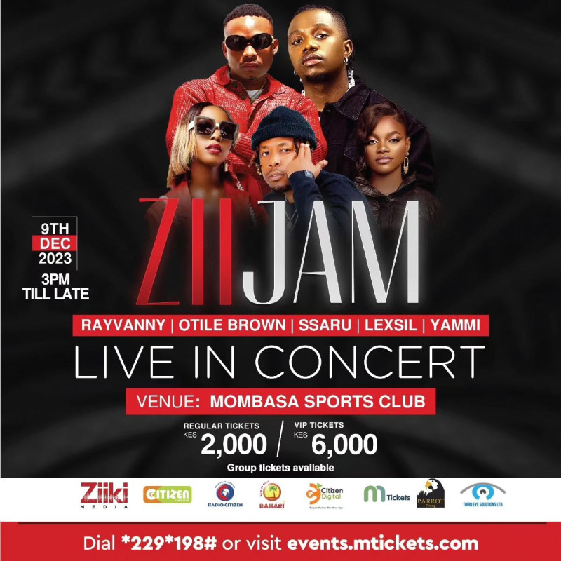 Zii Jam Concert With Rayvanny And Otile Brown Mombasa Sports  Club