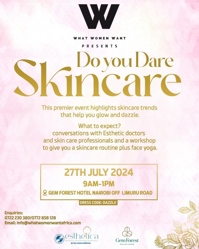 Do you Dare Skincare At Gem Forest Hotel Nairobi Off Limuru Road