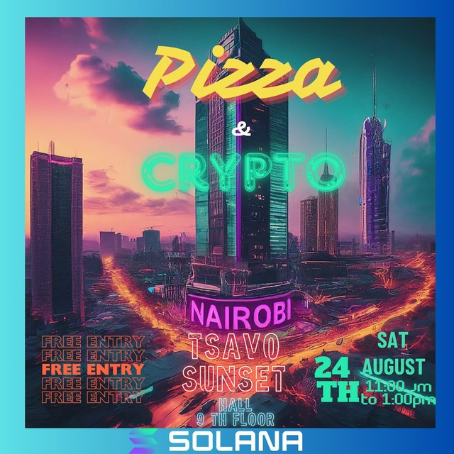 Pizza And Crypto At Tsavo Sunset