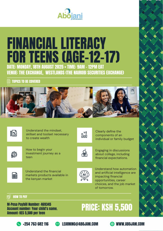 08-18 Financial Literacy for Teens at The Exchange, Westlands