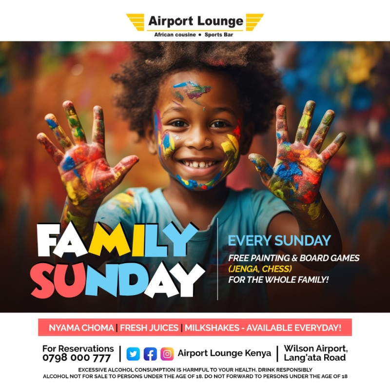 Family Sunday Airport Lounge Wilson Airport Lang'ata Road