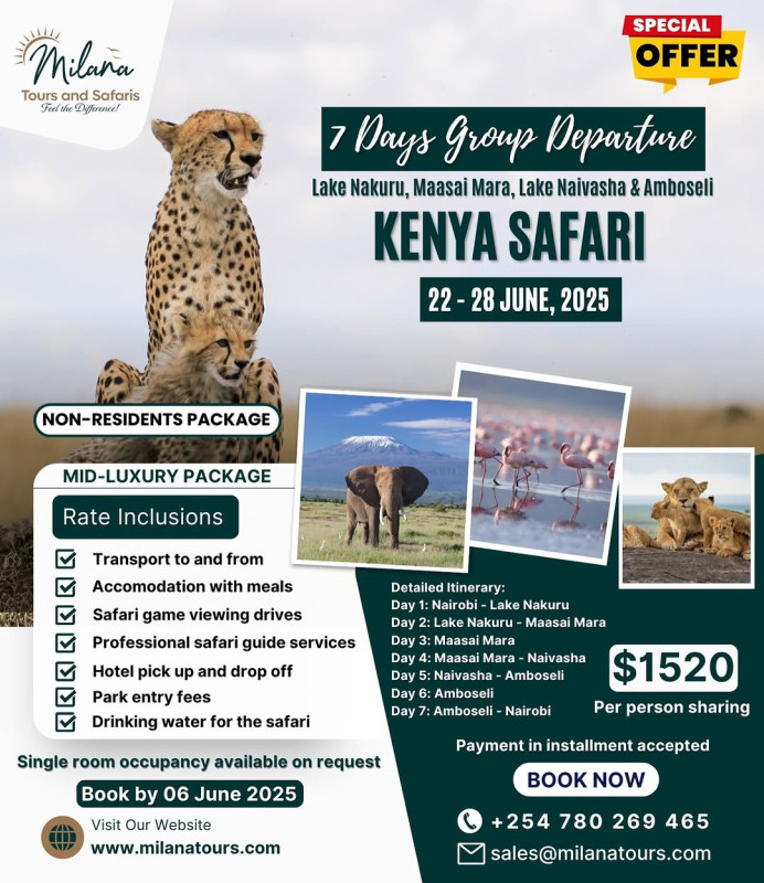 06-22 Kenya Safari Group Departure at Lake Nakuru