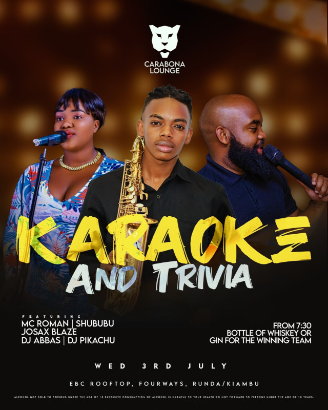 Karaoke And Trivia At Carabona Lounge Runda Kiambu Road