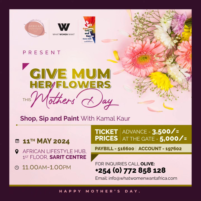 Give Mum Her Flowers At African Lifestyle Hub Sarit Centre