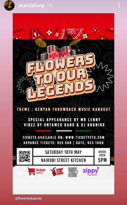 Flowers to our Legends At Nairobi Street Kitchen