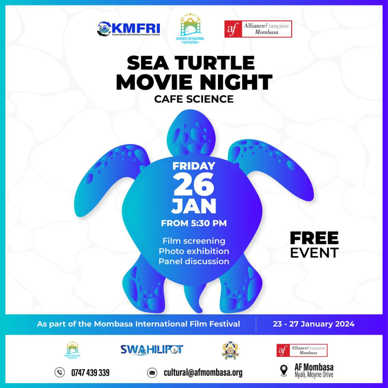 Sea Turtle Movie Night Cafe Science Alliance Francaise Mombasa