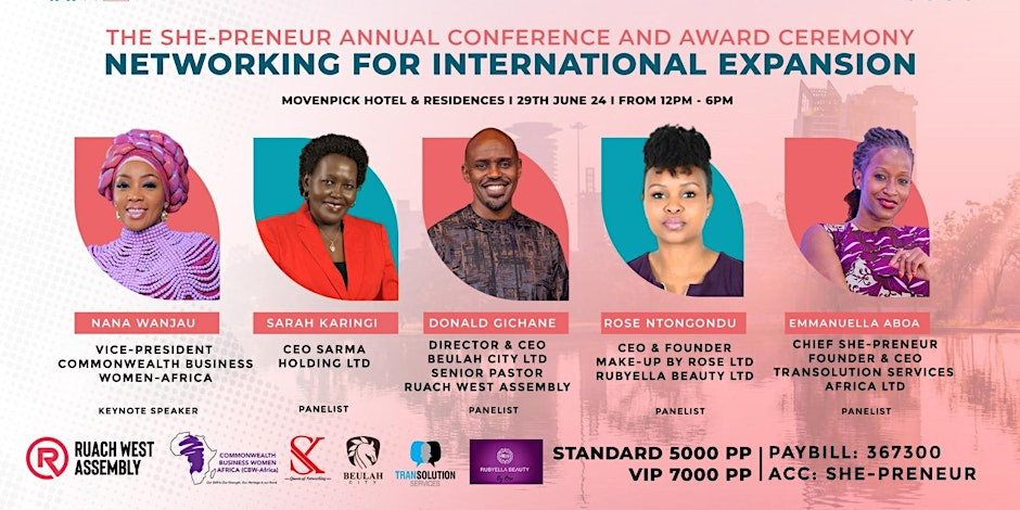 The 3rd She-preneur Annual Conference and Award Ceremony At Mövenpick Hotel And Residences Nairobi