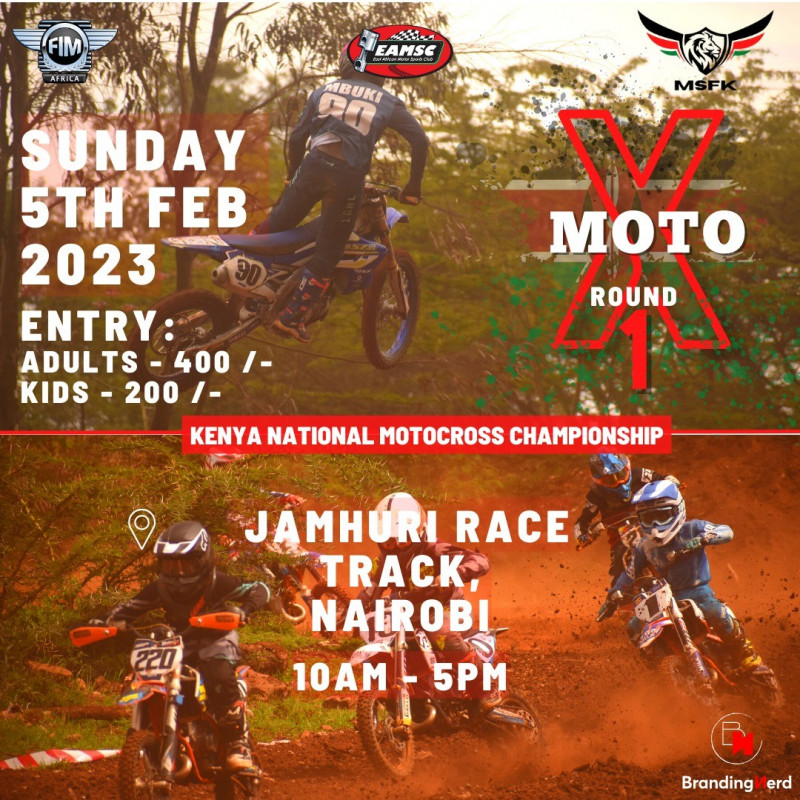 Kenya National Motocross Championship MOTO Round 1 Jamhuri Race Track Nairobi