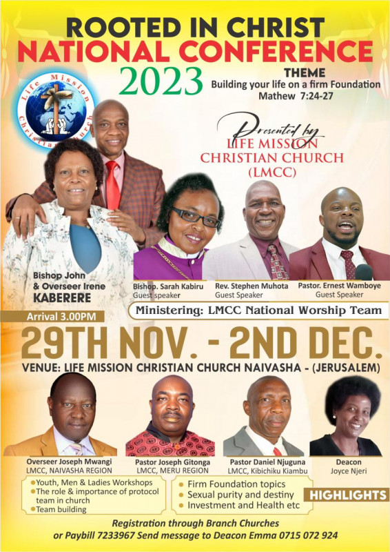 Rooted in Christ National Conference Life Mission Christian Church Naivasha