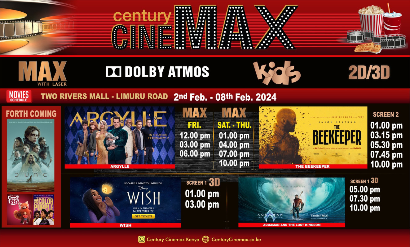Weekly Movie Schedule Century Cinemax Two Rivers Mall