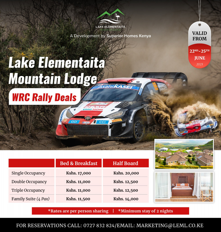 Lake Elementaita Mountain Lodge WRC Rally Deals