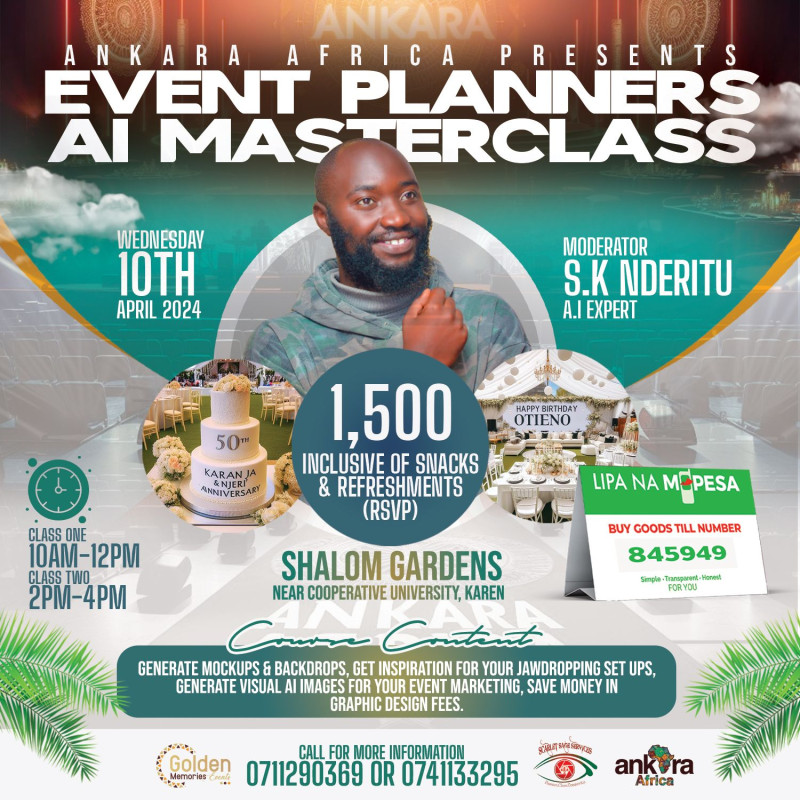 Event Planners AI Masterclass At Shalom gardens Near Cooperative University Karen