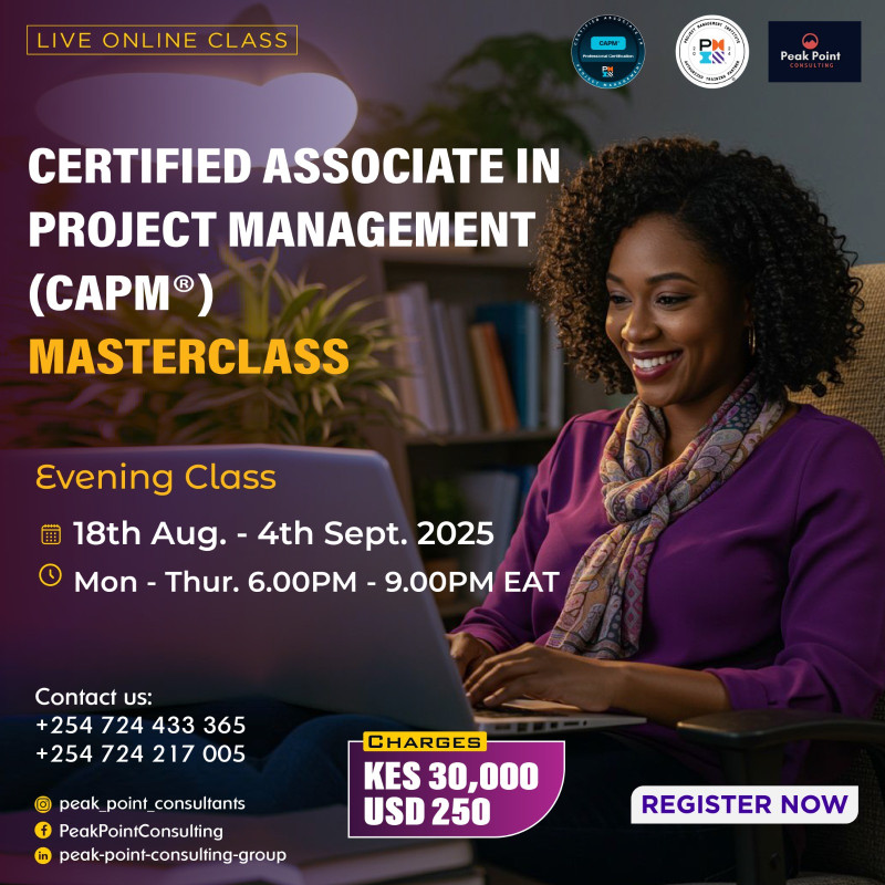 08-18 Certified Project Management at Peak Point