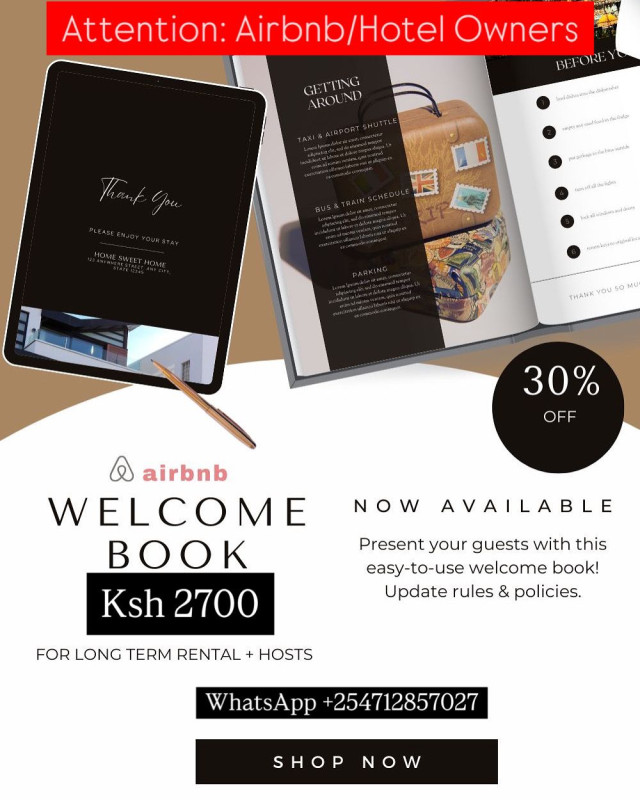 05-12 Elevate Your Guest Experience with Airbnb Welcome Book Now 30% Off!