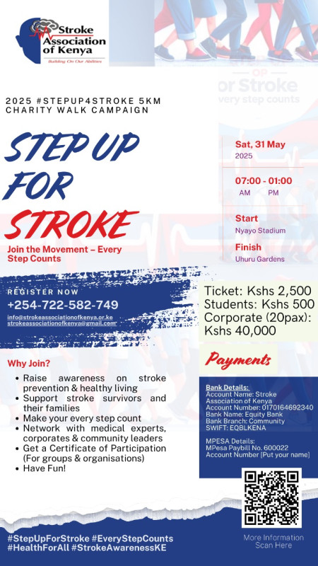 05 -31 Step Up for Stroke 5KM Charity Walk Campaign!