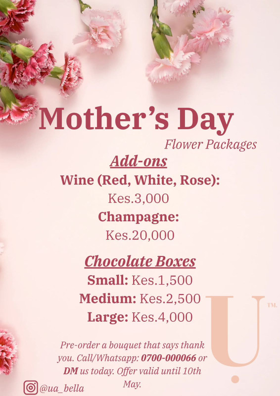 05-10 Mother’s Day Flower Packages