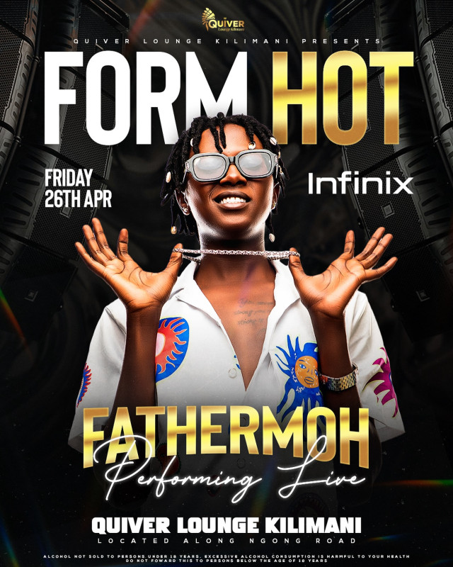 Form Hot Infinix Fathermoh Performing Live At Quiver Lounge Kilimani