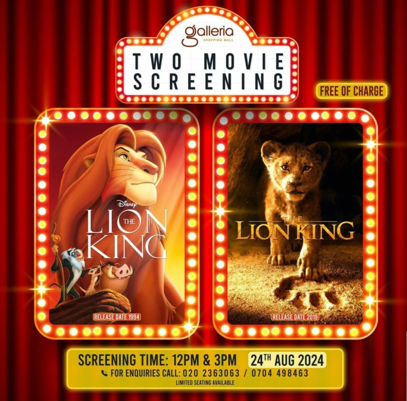 Two Movie Screening At Galleria Shopping Mall, Kenya