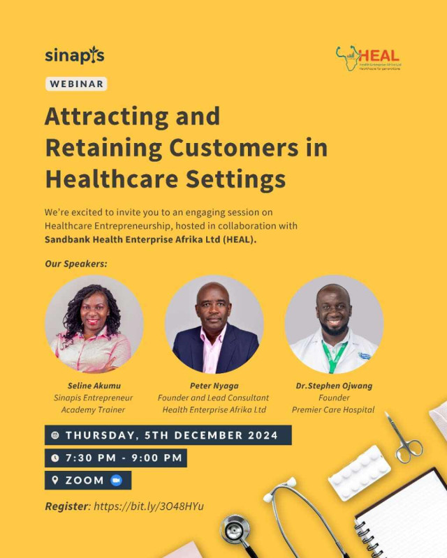 Sinapis Group Webinar on Attracting and Retaining Customers in Healthcare Settings