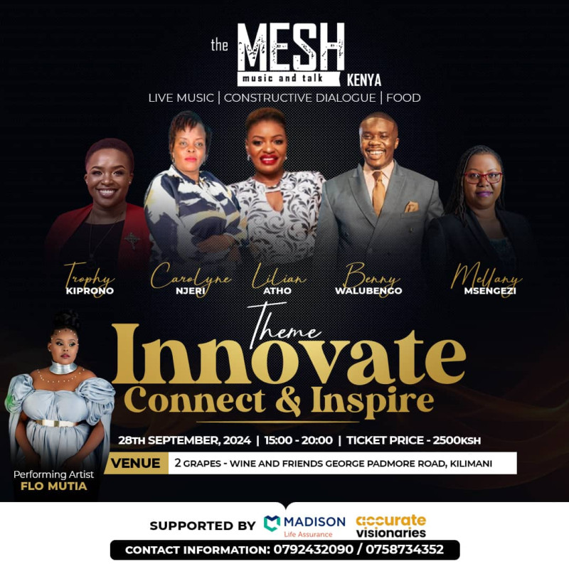 The Mesh At 2 Grape-Wine And Friends Geaorge Padmore Road, Kilimani