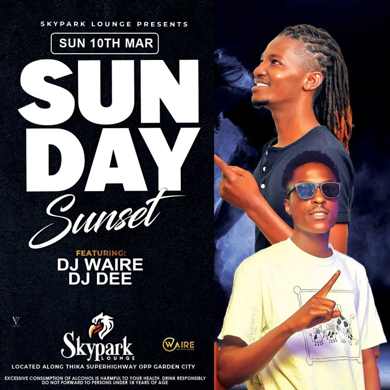 Sunday Sunset At Skypark Lounge Thika Road