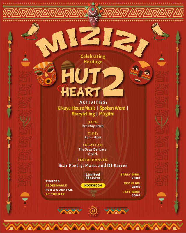 MZB Presents: Hut2Heart β Celebrating Heritage on 3rd May 2025 at The Sage Delicacy, Gigiri