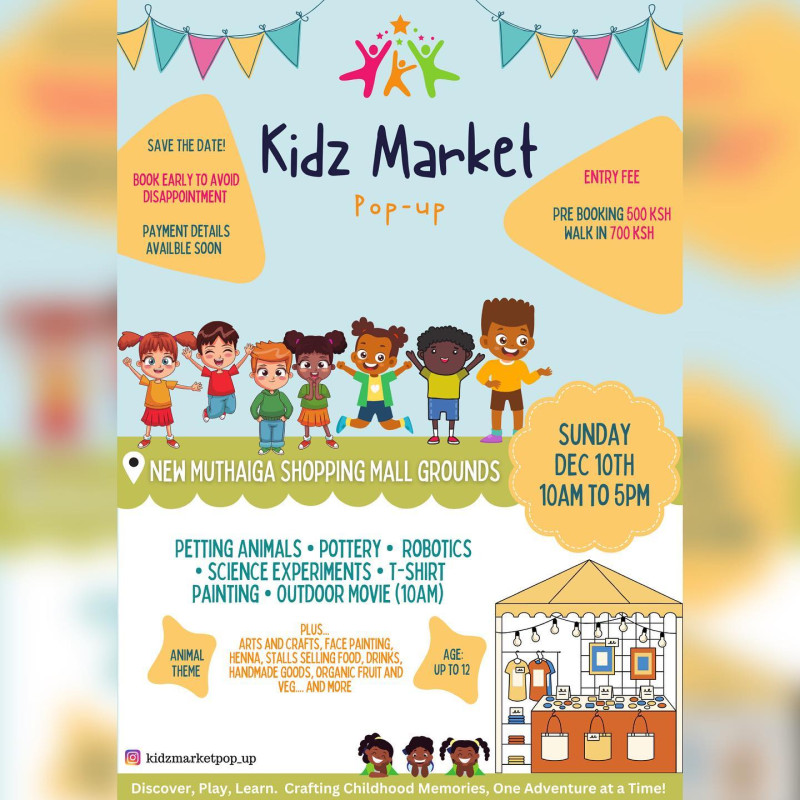 Kidz Market Pop-up New Muthaiga Shopping Mall Grounds