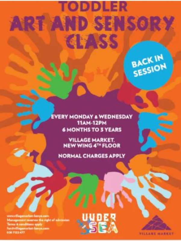 TODDLERS ART & SENSORY CLASS at Village Market, New Wing, 4th Floor