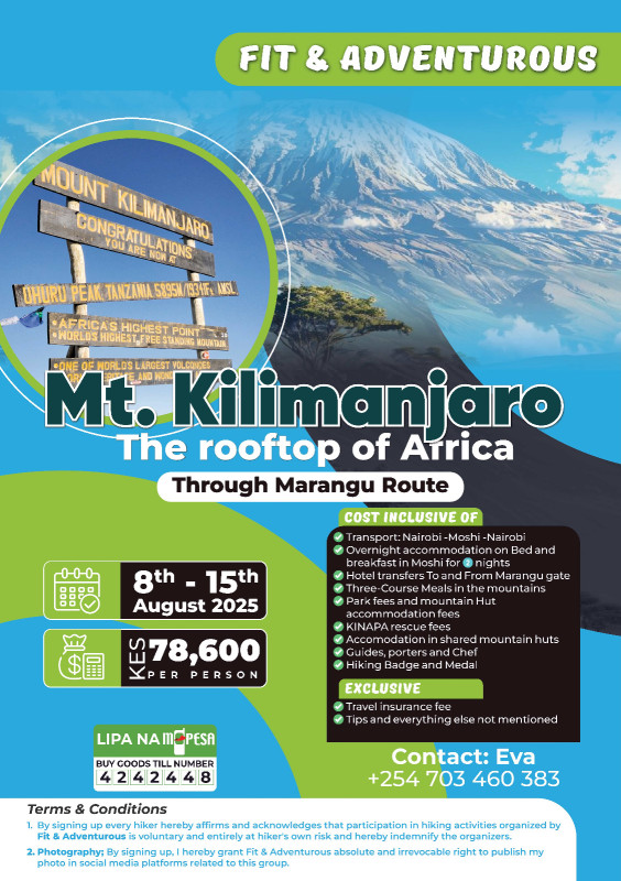 08-15 Conquer Mount Kilimanjaro –
