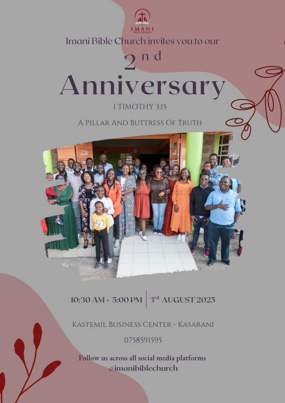 08-03 Imani Bible Church 2nd Anniversary at Kastemil Business Center