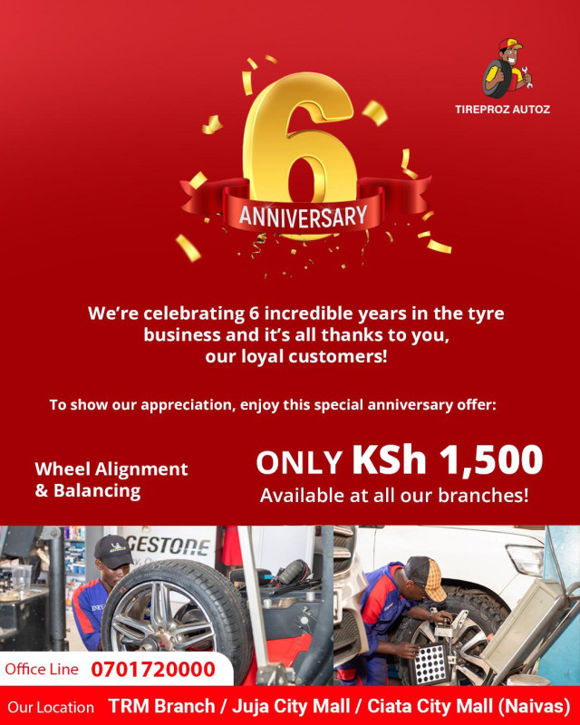 05-13 Celebrate 6 Years with Tireproz Autoz Special Anniversary Offer!