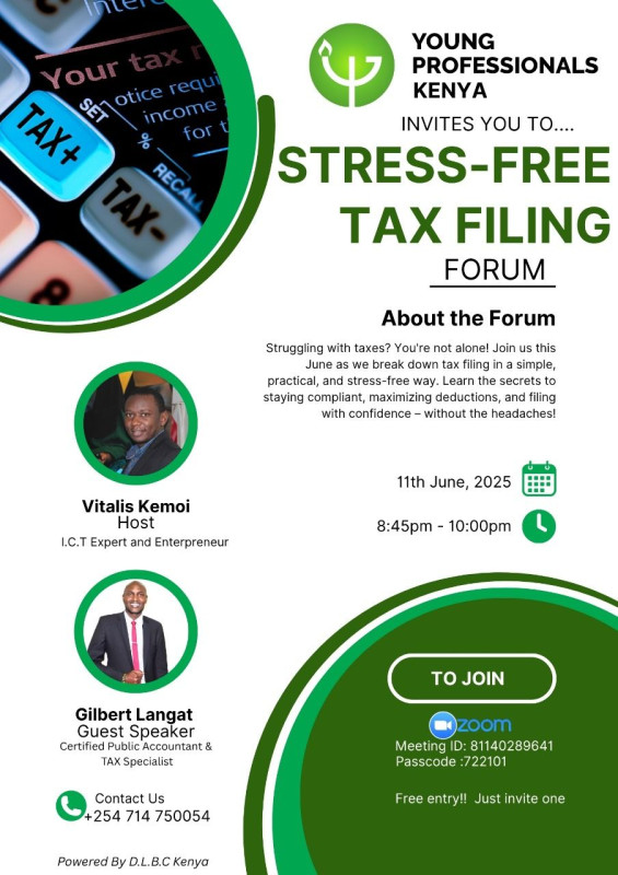 06-11 Stress Free Tax Filing Forum