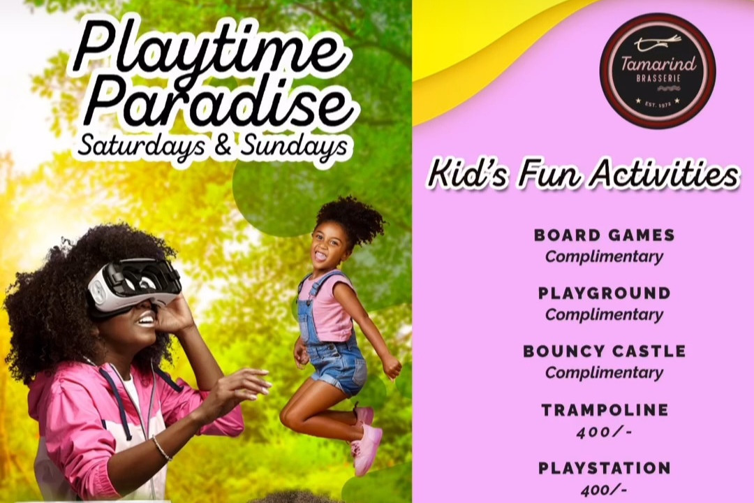 Playtime Paradise at Tamarind Brasserie Karen, Nairobi